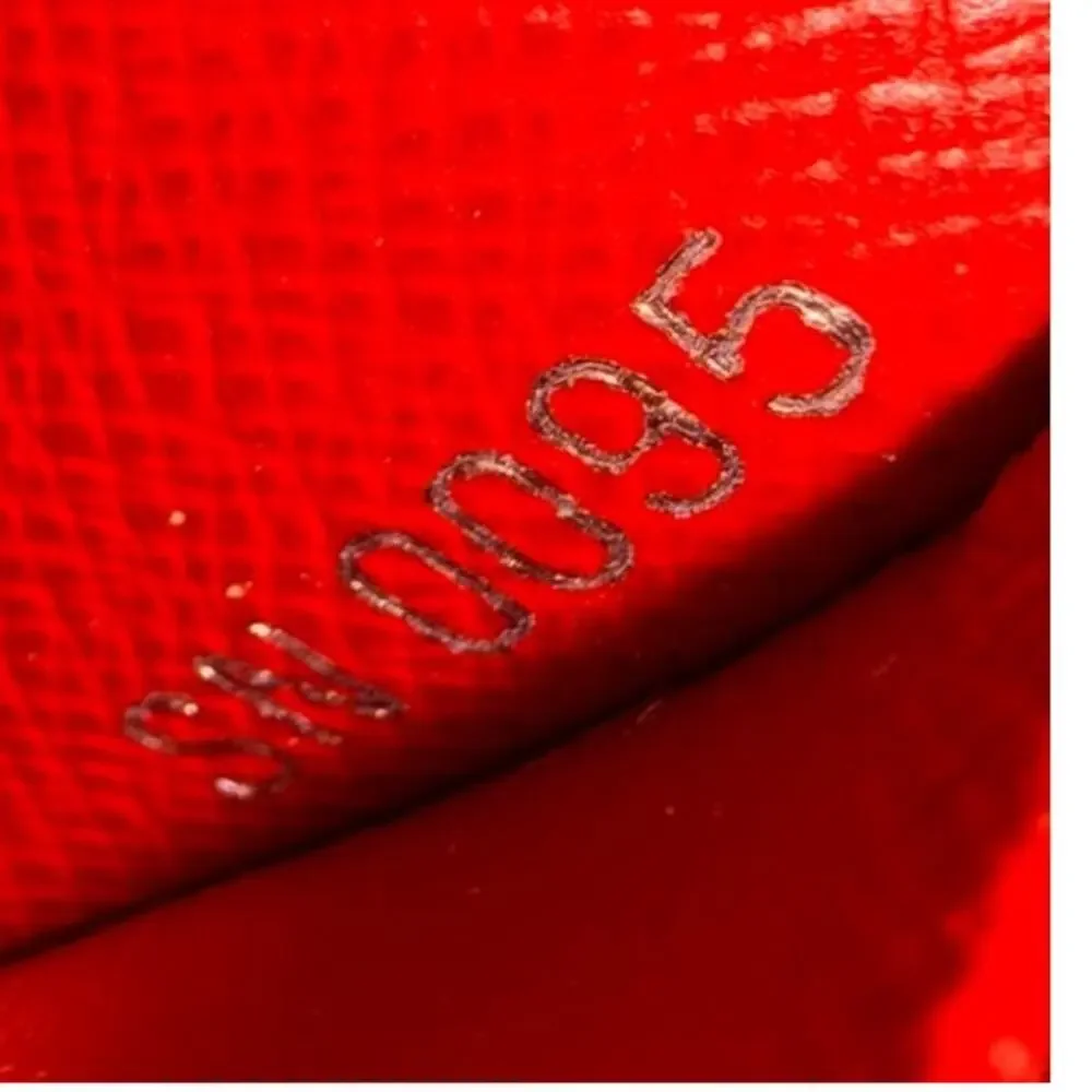 Louis Vuitton Red Epi Zippy Organizer Wallet